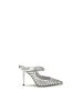 Jimmy Choo Silber Leder Hoch Absatz Pumps