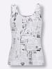 WITT WEIDEN Achseltop in weiß-bedruckt