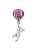 GNOCE Sterling Silber Zirkonia Teddy pink