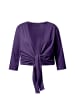 Ulla Popken Shirtjacke in tiefes violett