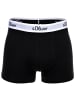 S. Oliver Boxershort 3er Pack in Schwarz Kontrast