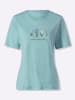 WITT WEIDEN Rundhals-Shirt in mint-bedruckt