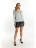 faina Damen Pullover in Silber Grau