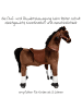 small foot Reitpferd aus Plüsch in brown
