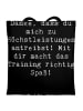 Mr. & Mrs. Panda Stofftragetasche Spruch Motivierender Fitness-T... in Schwarz