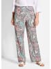 GOLDNER Lange Viskose Schlupfhose mit Paisley-Print und weitem Bein in rosé / gemustert