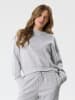 TWO SOON Sweatshirt in Light Grey Melange