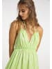 IZIA Damen Spaghetti Kleid in Grün