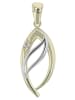 Adeliás Damen Anhänger aus 333 Gold mit Zirkonia in weiß