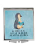 Mr. & Mrs. Panda Klappspiegel Pinguin Buch mit Spruch in Eisblau