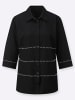 WITT WEIDEN Hemdbluse in schwarz-ecru