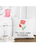 Mr. & Mrs. Panda 40 x 40 Kissen Blume HageRundunge mit Spruch in Weiß