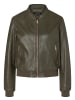 More & More cooler, kurzer Lederblouson in fine olive