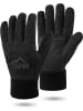 Normani Outdoor Sports Woll-Strick-Fingerhandschuhe Hamilton in Schwarz