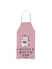 Mr. & Mrs. Panda Schürze Einhorn Herz mit Spruch in Rot Pastell