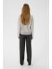 Kaffe Strickpullover KAbitzy Loose fit in Grey M./Chalk zig zag