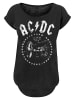 F4NT4STIC Long Cut T-Shirt ACDC We Salute You Cannon in schwarz