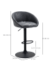 HOMCOM Barhocker-57L x 50B x 84-104H cm-Dunkelgrau