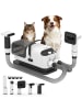 Pawhut Pfotentrimmer für Hunde 37,6L x 17,5B x 18,5H cm Weiß