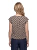 Betty Barclay Schlupfbluse kurzarm in Dark Blue/Brown
