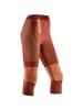 cep W SKI TOURING COMPRESSI3/4 BASE TIGHTS in Orange