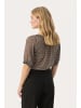 PART TWO Kurzarm-Bluse PopsyPW Relaxed fit in Small Black Zig Zag print