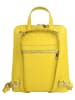 Cluty Rucksack echt Leder in gelb