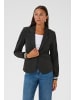 Kaffe Blazer Kinnie Regular fit in Grey Mel.- Black/Chalk Stripe