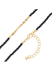 Lulu & Jane Halskette aus Metall-Legierung mit Glas in gelbgold