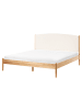 Beliani Doppelbett CLAIRAC in Braun - (W) 167 x (H) 100 x (L) 208 cm