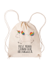 Mr. & Mrs. Panda Materialzugbeutel Einhorn Happy mit Spruch in Creme