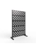 relaxdays Sichtschutz "Rauten" in Schwarz - (B)110 x (H)183 x (T)50 cm