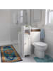 relaxdays Badezimmerschrank in Weiß - (B)18 x (H)80 x (T)20 cm