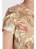 monari T-Shirt mit Paisleymuster in Mocca Gemustert