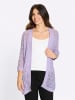 Sieh an! Ajour-Strickjacke in flieder