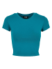 Urban Classics Cropped T-Shirts in watergreen