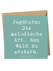 Mr. & Mrs. Panda Einladungskarte Spruch Jagdhorn Magie mit Spruch in Meeresbrise