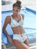 Sunseeker Highwaist-Bikini-Hose in aquablau-bedruckt