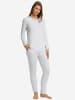 Hanro Pyjama Malena in powder blue
