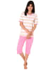 NORMANN Capri Pyjama Schlafanzug kurzarm - 44543 in rosa