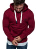 Amaci&Sons Kapuzenpullover WATERBURY in Bordeaux