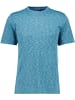 Ragman Softknit T-Shirt space dye in Blau