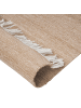 Beliani Geflochtener Teppich MALHIA in Beige - (W) 80 x (H) 0.5 x (L) 150 cm
