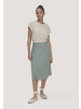Hessnatur Hessnatur Gewebe Rock Knielang SAXCELL aus Lyocell in mattgrün