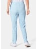 GOLDNER Kurzgröße:  Druckhose Martha Druckhose Martha in himmelblau / gemustert