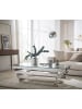 home24 Couchtisch Quinland in Gestell: Chrom