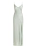 Vera Mont Abendkleid mit Seitenschlitzen in Mint/Silver