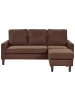 Beliani 2-tlg 3-Sitzer Sofa AVESTA in Braun