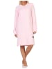 NORMANN Frottee Nachthemd langarm Faulti Katze - 76382 in rosa