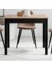 Furn.Design Esstisch Eiche Artisan, schwarz 90 x 67 cm, Küchentisch in modernem Design